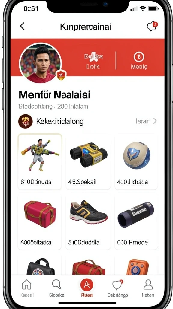 Statistik kemenangan pemain yang jelas dan informatif.