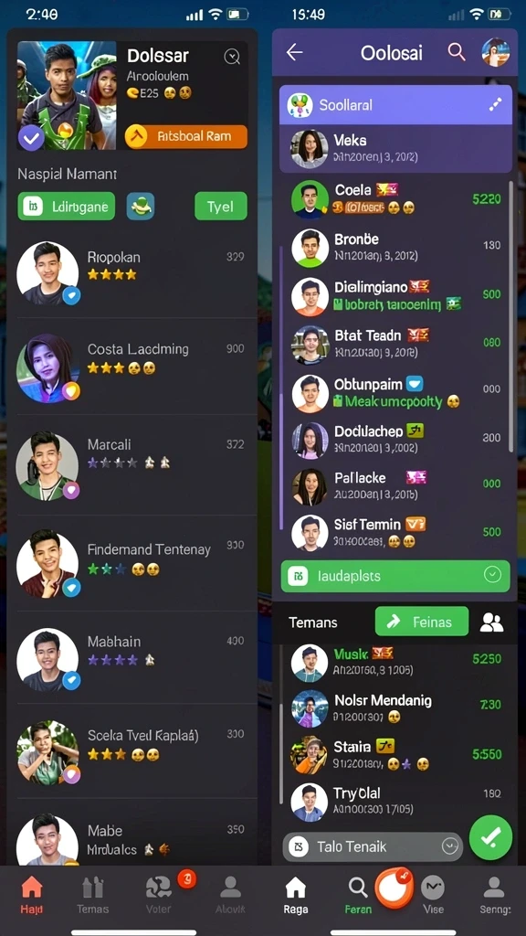 Tampilan awal aplikasi 8G8G yang menarik dan interaktif.