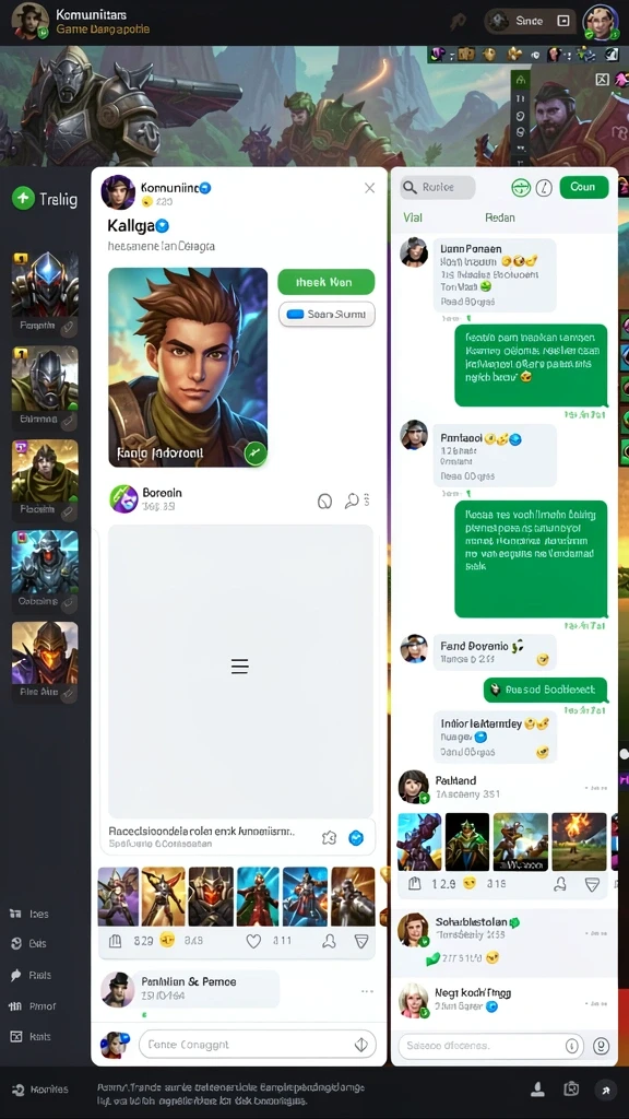 Karakter dalam game yang beragam dan unik.