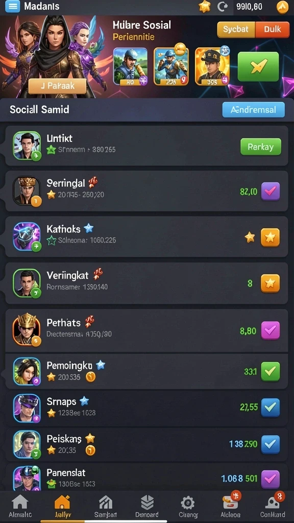 Mode pertarungan multiplayer yang intens dan seru.