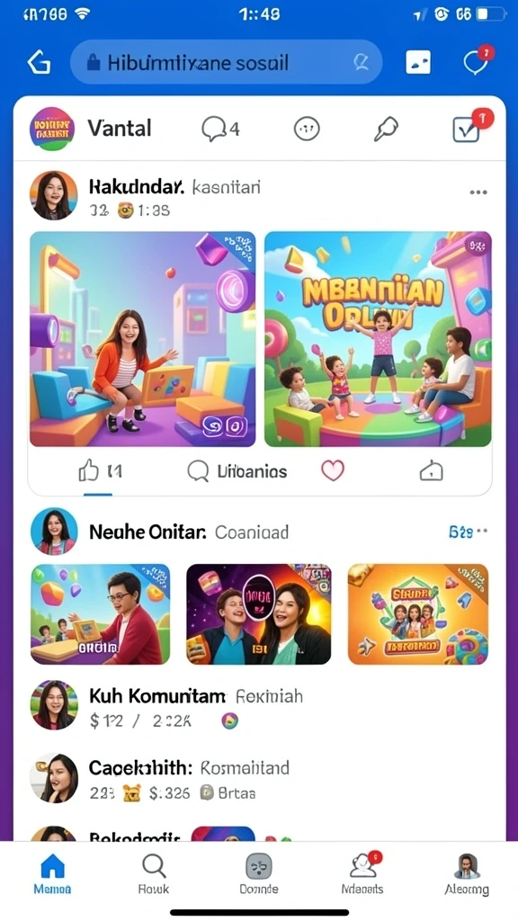 Tampilan antarmuka yang modern dan menarik.
