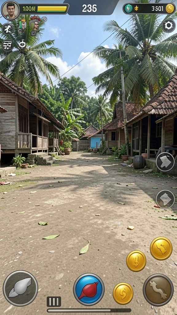 Screenshot aplikasi HOKIBONUS menampilkan level yang penuh warna.