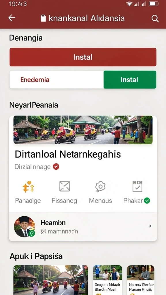 Tampilan awal yang menarik dan penuh warna.