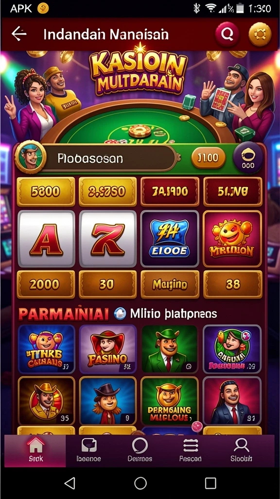 Tampilan awal aplikasi INDOSATTOTO yang menarik dan mudah dinavigasi.