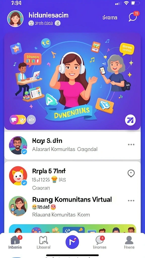 Tampilan antar muka permainan yang menarik dan mudah dinavigasi.