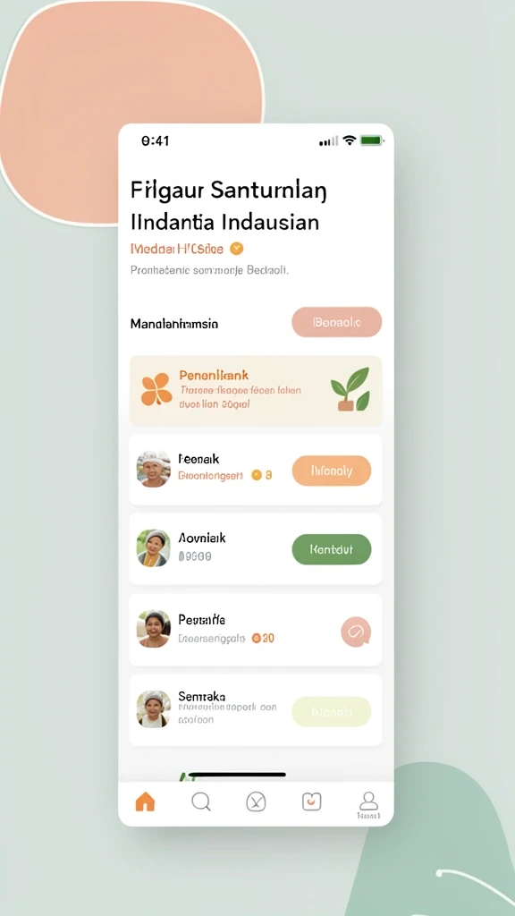Tampilan awal yang menarik dan mudah dipahami.