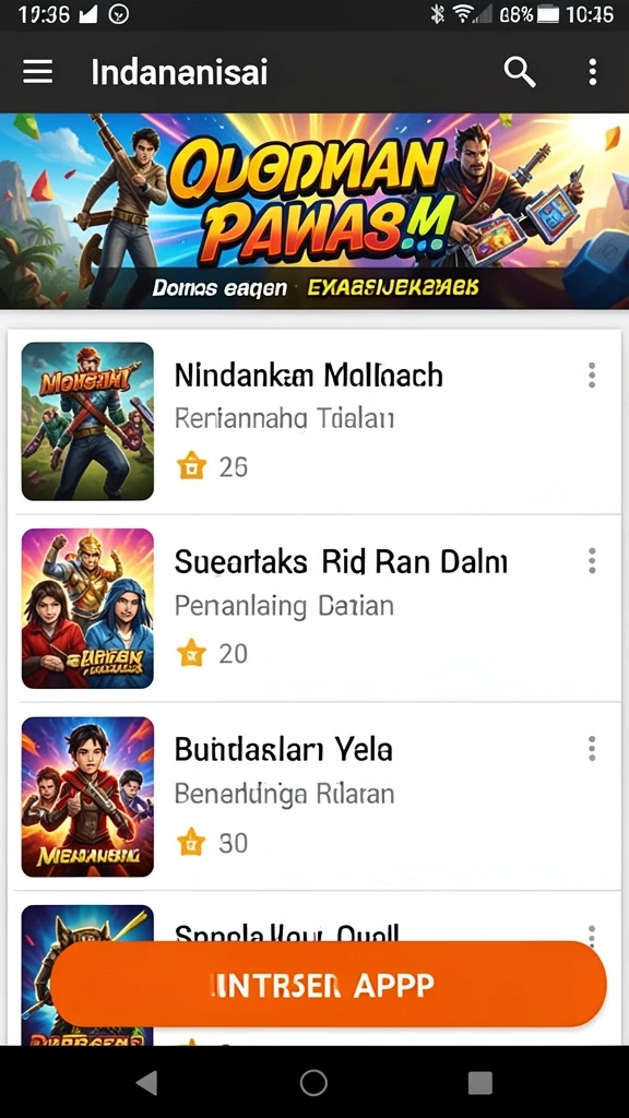 Tangkapan layar pertama menunjukkan layout level yang menantang.
