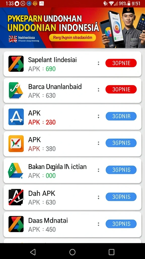 Tampilan antarmuka yang rapi dan menarik.