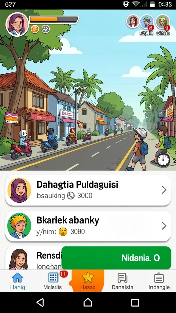 Tampilan antarmuka yang sederhana dan menarik.