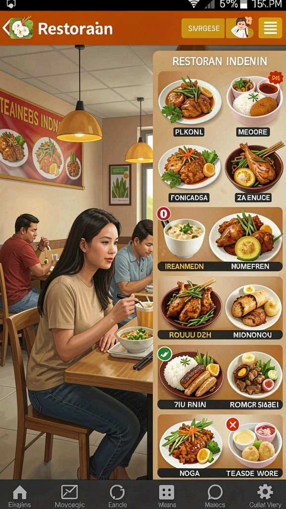 Pemandangan dunia game yang luas dan menakjubkan.