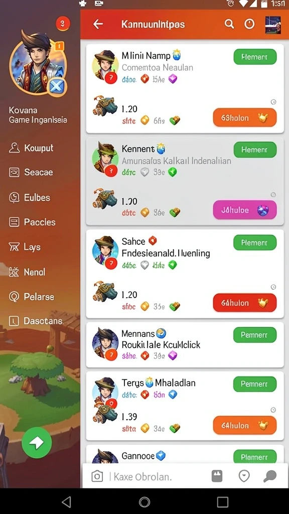 Tampilan awal yang memukau dan intuitif.