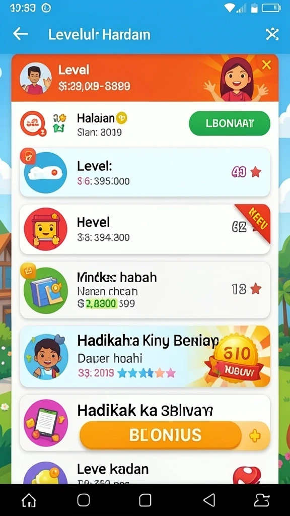 Tampilan awal aplikasi yang menarik dan intuitif.