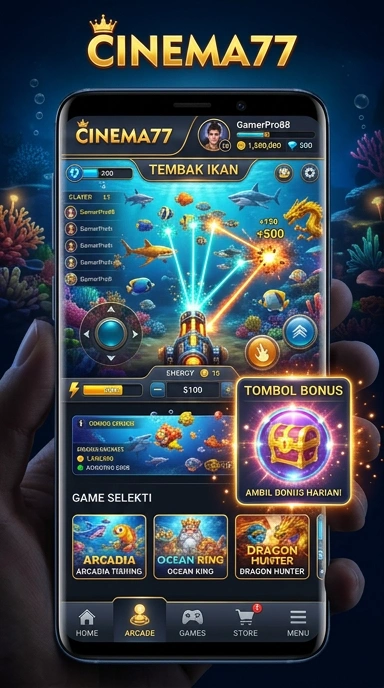 cinema77 — menu pengaturan